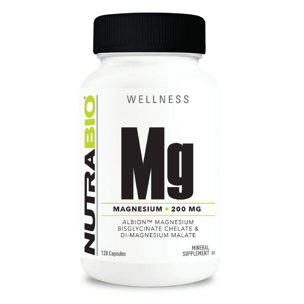NutraBio 鎂 - 120粒蔬菜膠囊