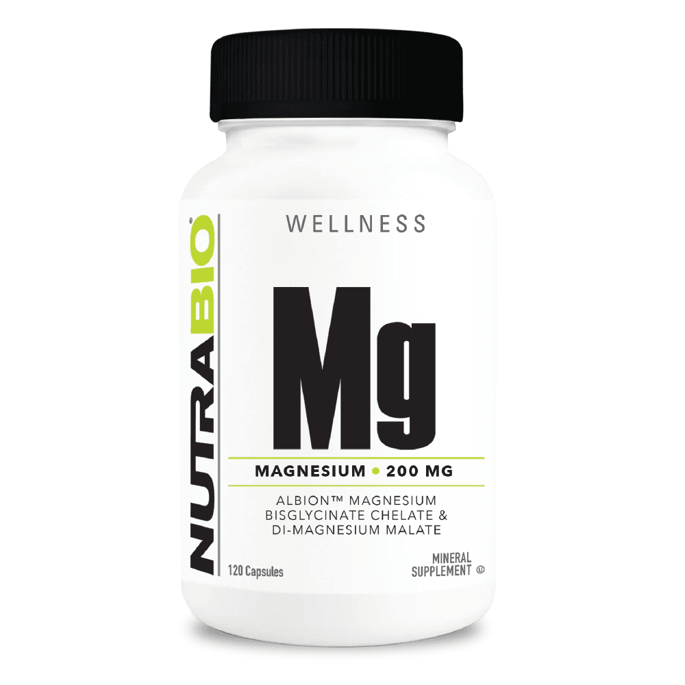 NutraBio 鎂 - 120粒蔬菜膠囊