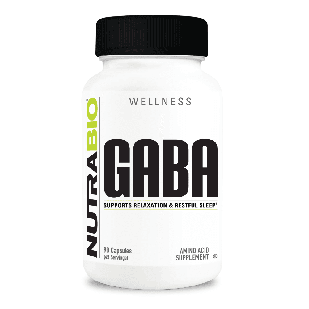 NutraBio GABA - 90 Vegetarian Capsules