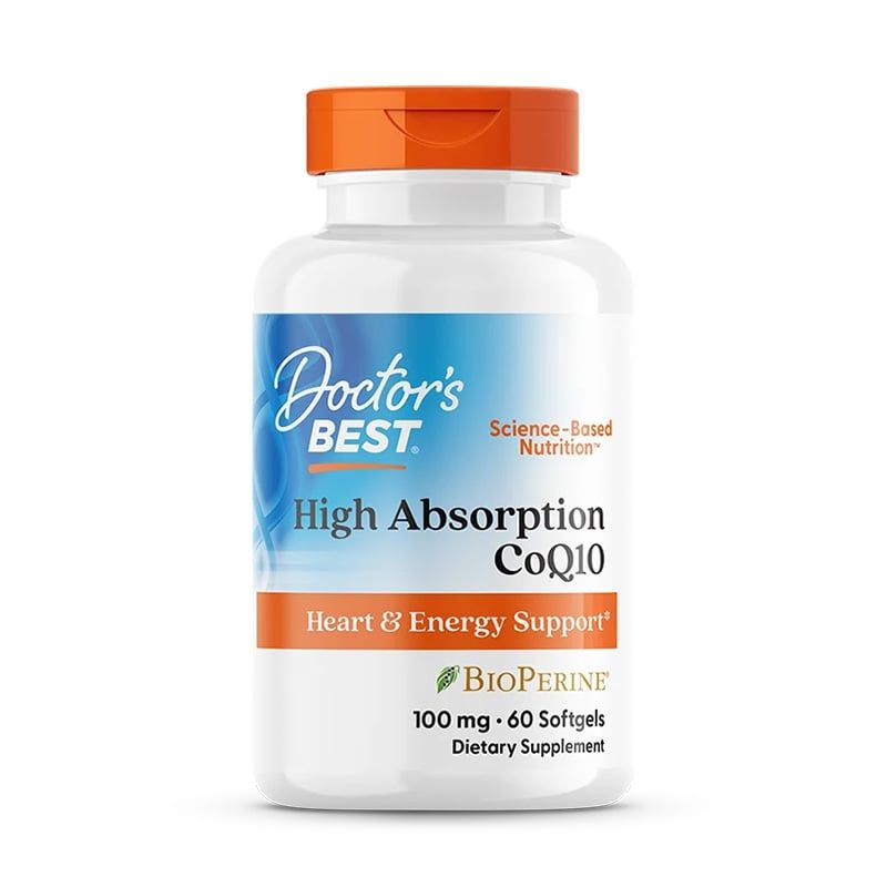 Doctor's Best High Absorption CoQ10 with BioPerine 100mg - 60 Softgels