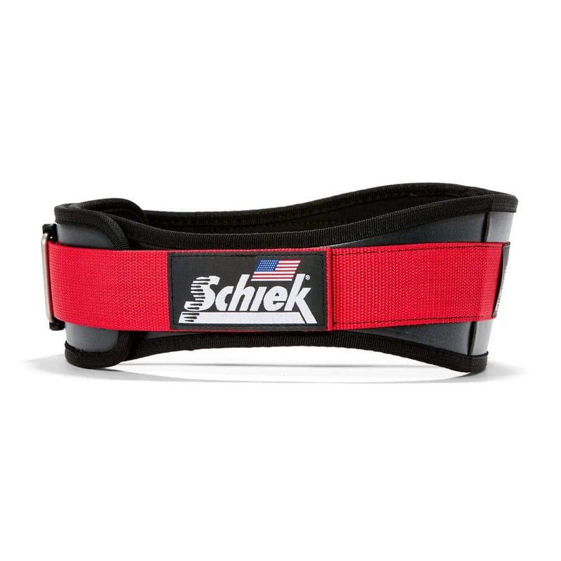 Schiek Model 3004 Power Lifting Belt — Red