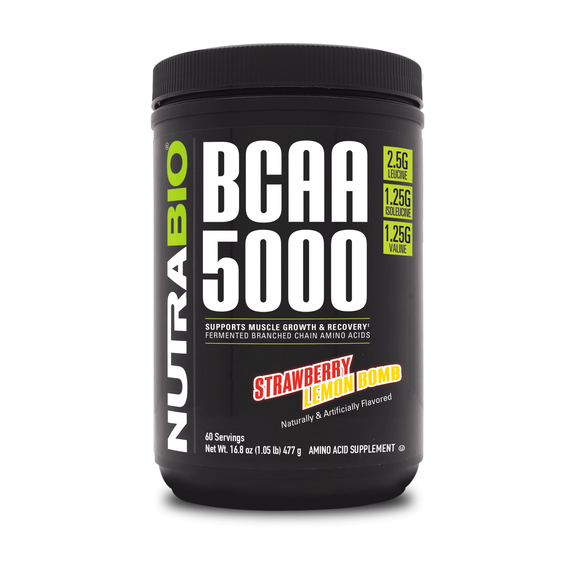 NutraBio BCAA 5000 - 60份 (444克)