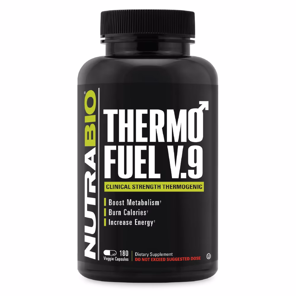 NutraBio Thermo Fuel V.9 - 180 Vegetable Capsules