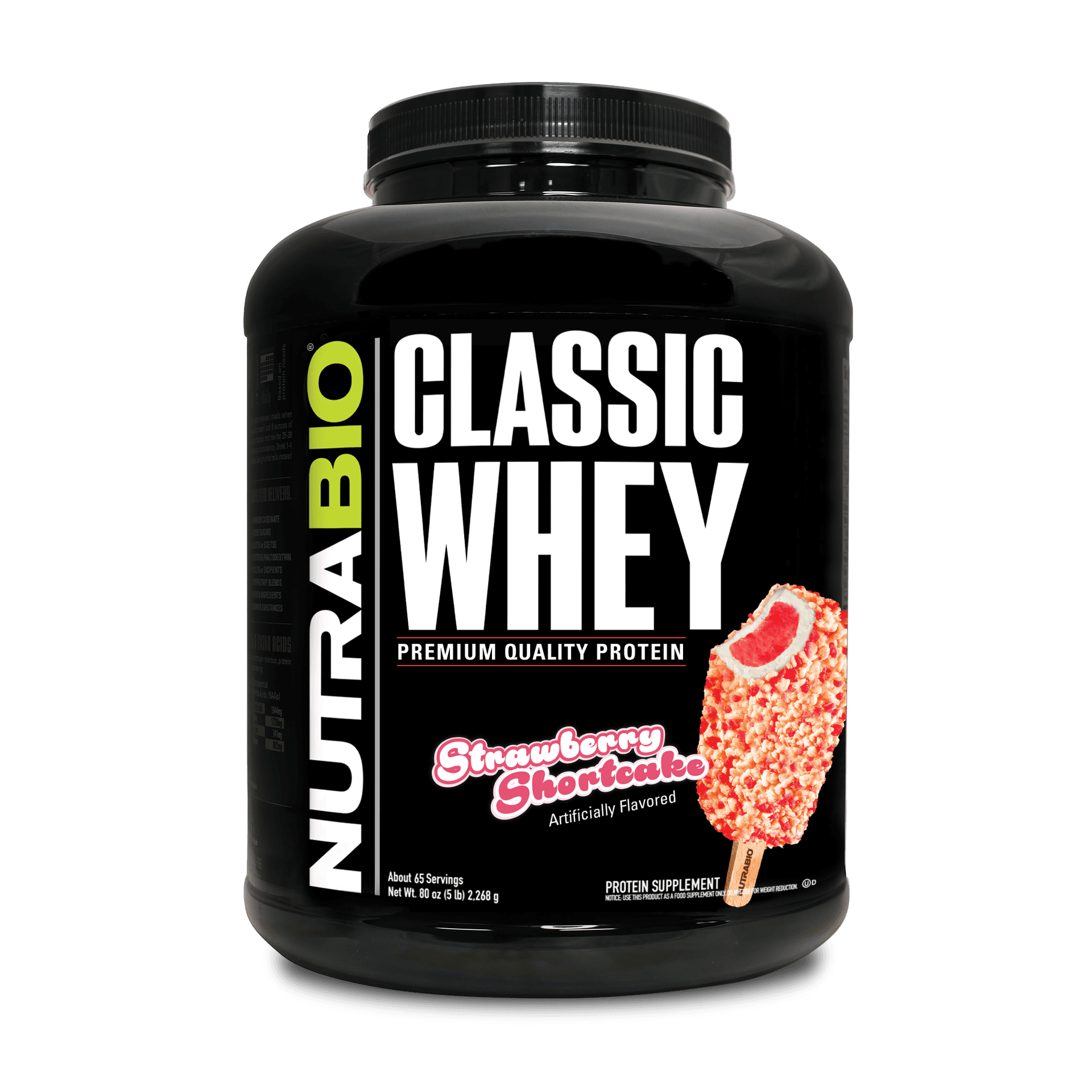 NutraBio Classic Whey Protein - 5lbs (2.2kg)