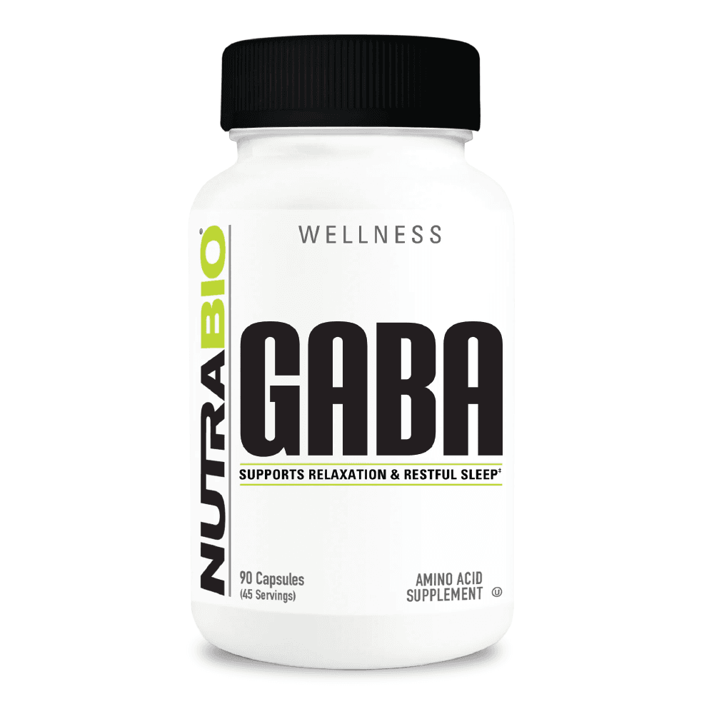 NutraBio GABA - 90 Vegetarian Capsules