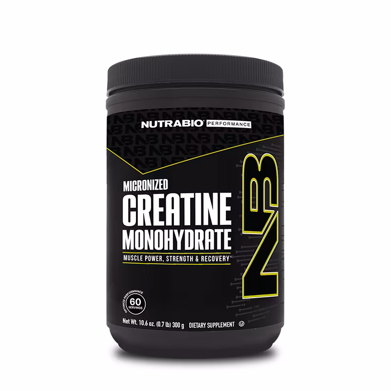 NutraBio Creatine Monohydrate - 60 Servings (300g)