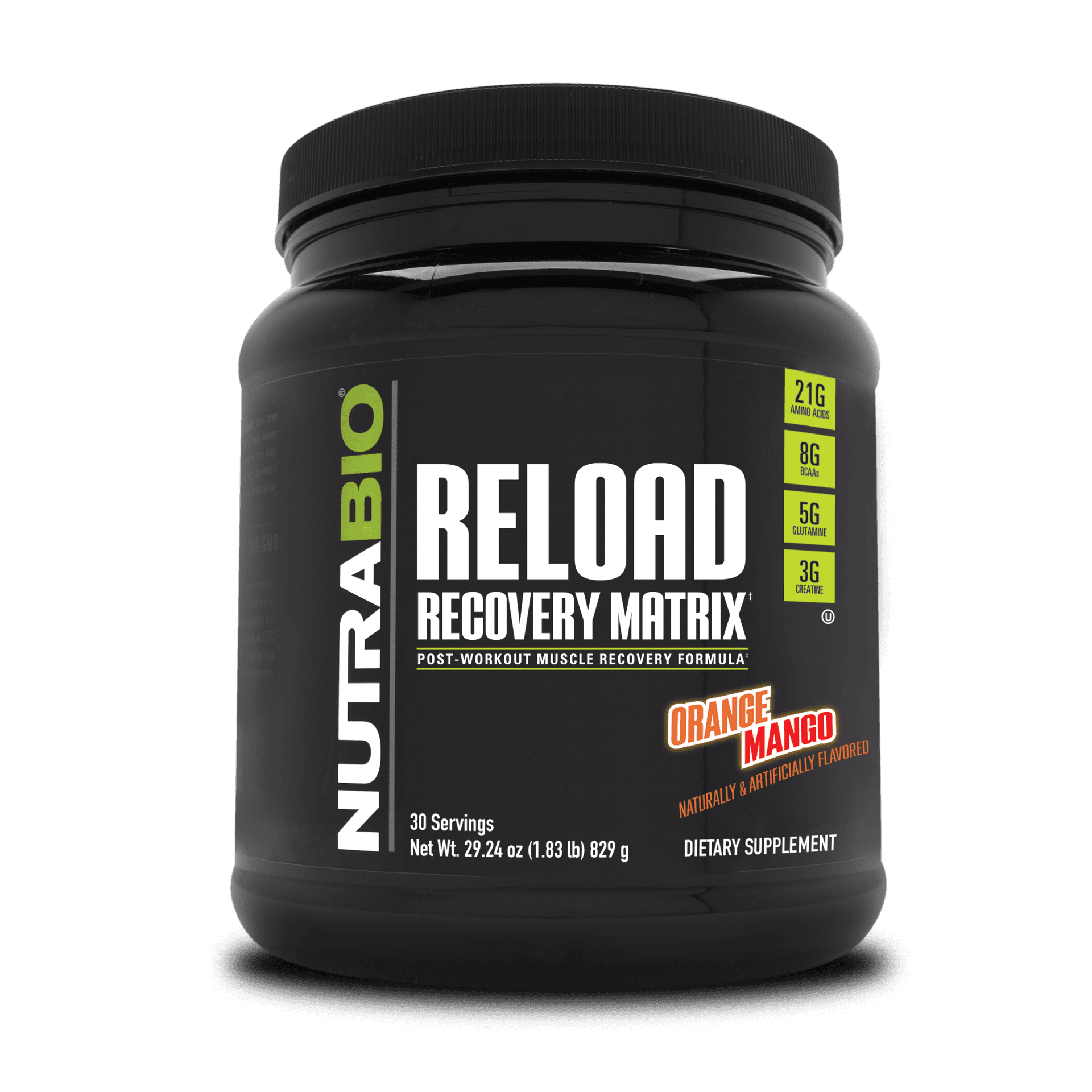 NutraBio Reload Recovery Matrix - 30 Servings (829g)