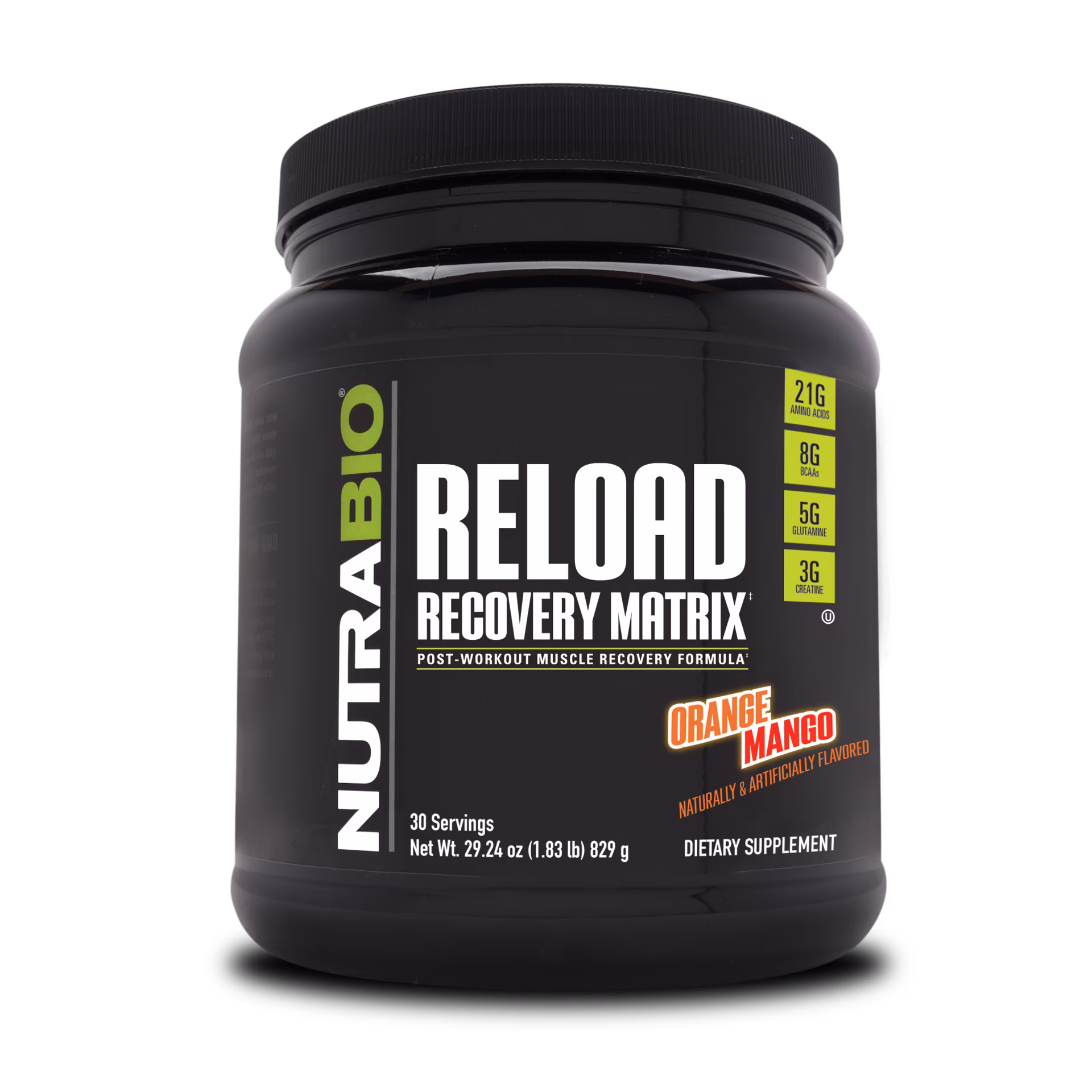 NutraBio Reload Recovery Matrix - 30 Servings (829g)