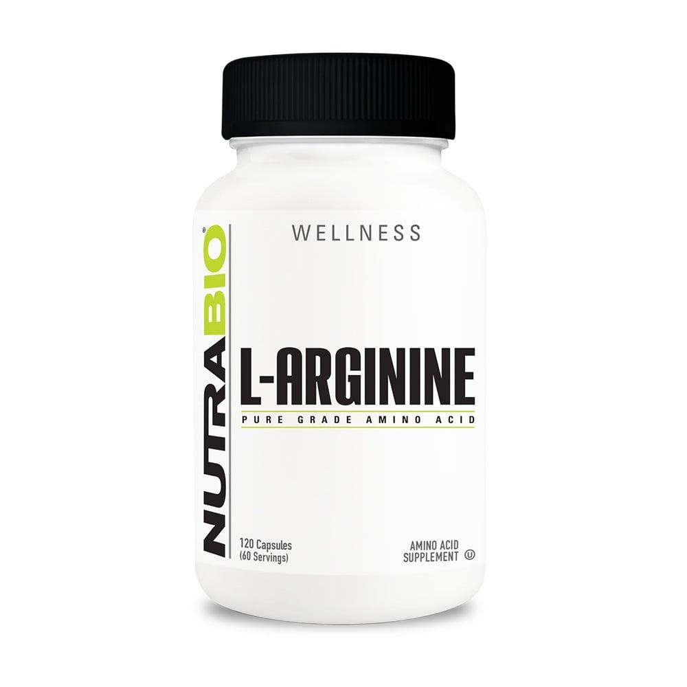 NutraBio 精氨酸 - 120粒蔬菜膠囊