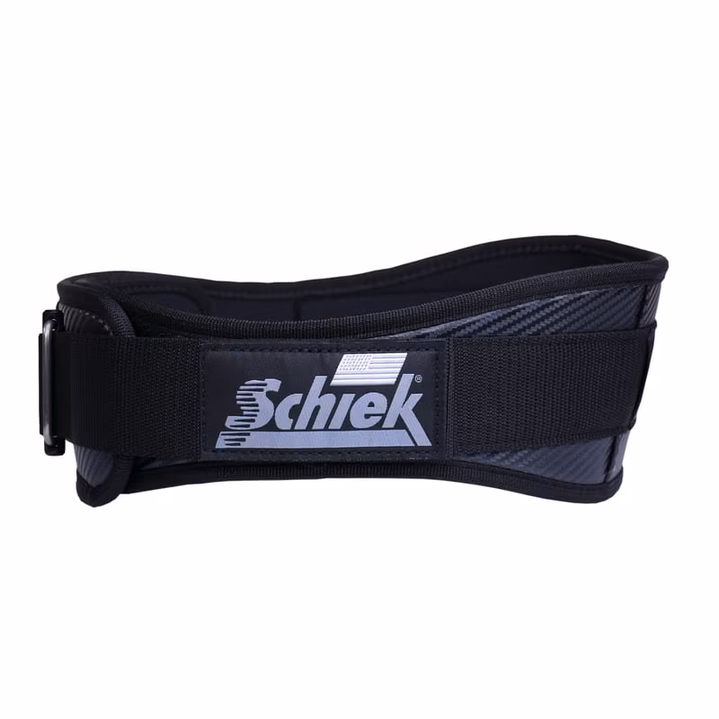 Schiek CF3004 Carbon Fiber Lifting Belt — Black Carbon Fiber