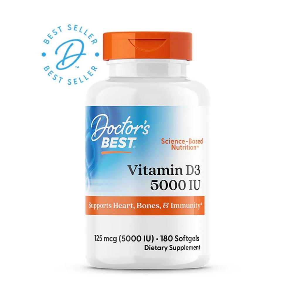 Doctor's Best 維他命D3 (5000iu) - 180粒軟膠囊
