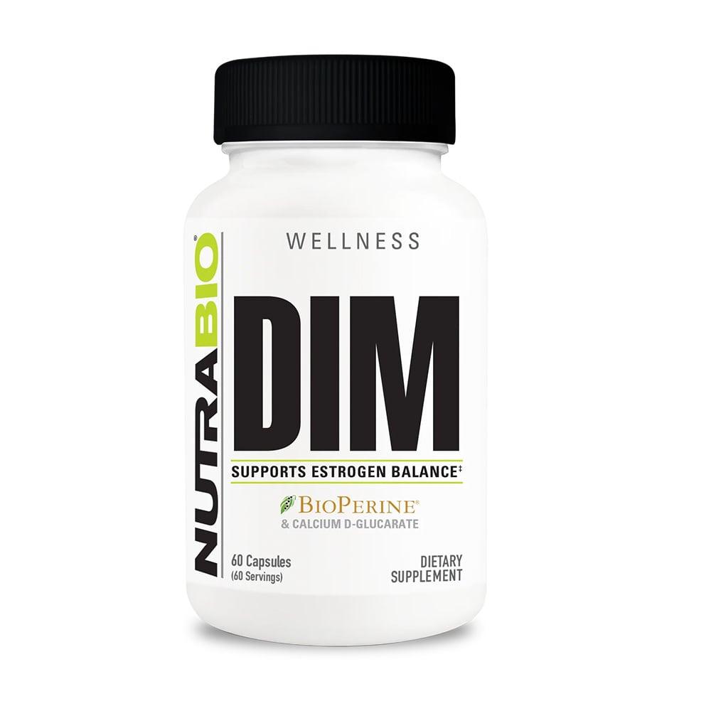 NutraBio DIM Calcium D-Glucarate - 60 Vegetable Capsule