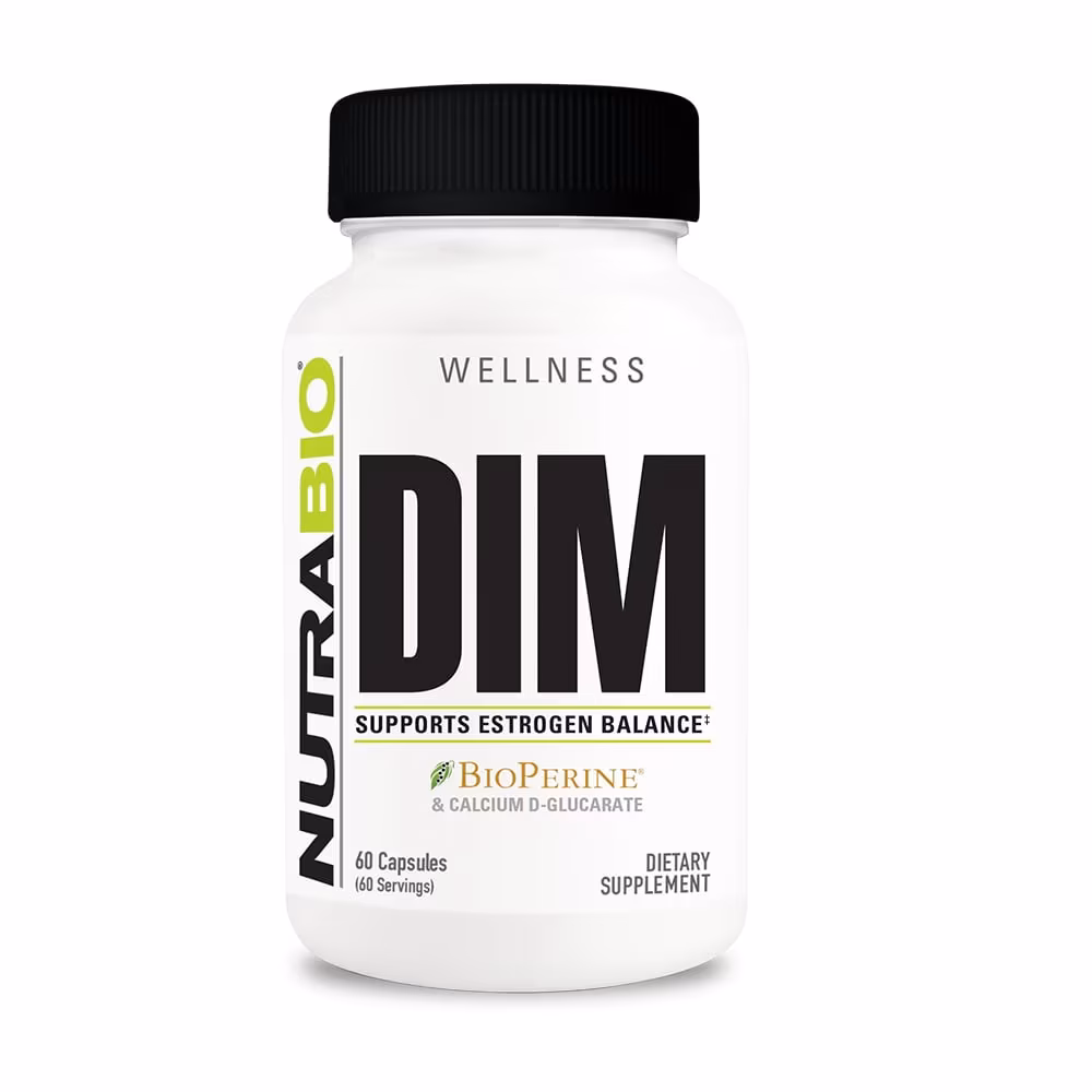 NutraBio DIM Calcium D-Glucarate - 60 Vegetable Capsule