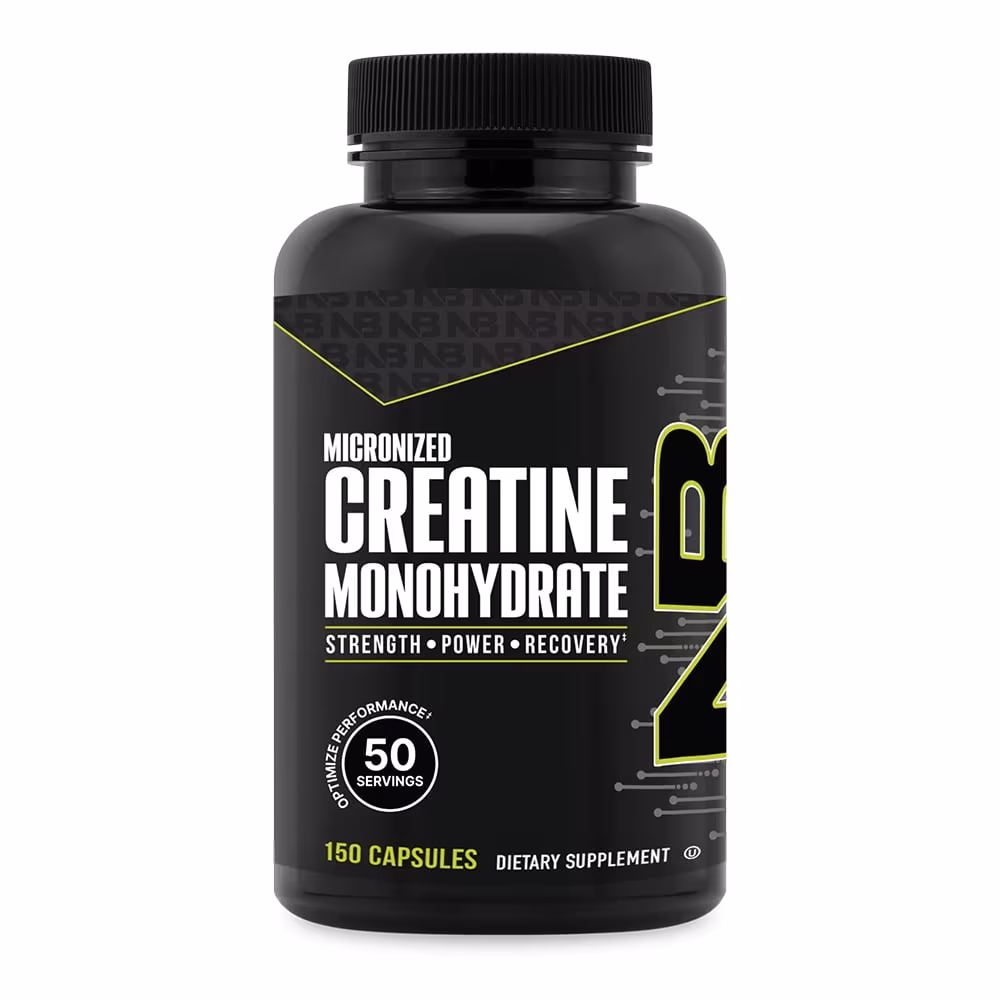 NutraBio Creatine Monohydrate - 150 Vegetable Capsules