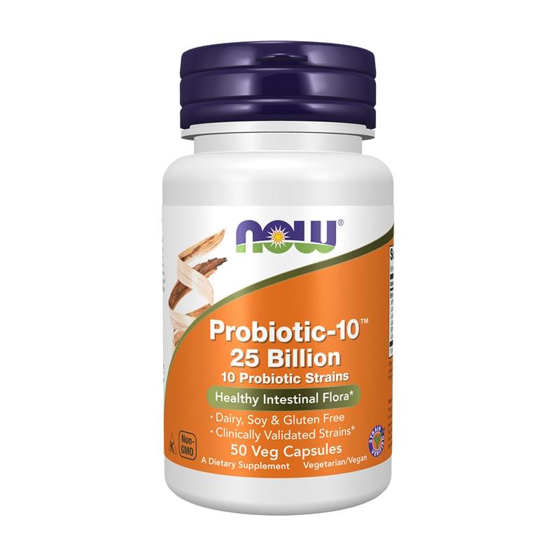 NOW Probiotic-10™ 25 Billion - 50 Veg Capsules